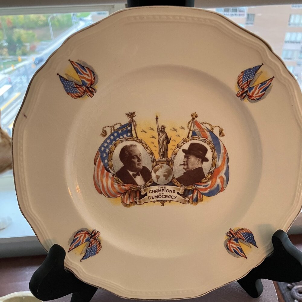Champions of Democracy Vintage Plate